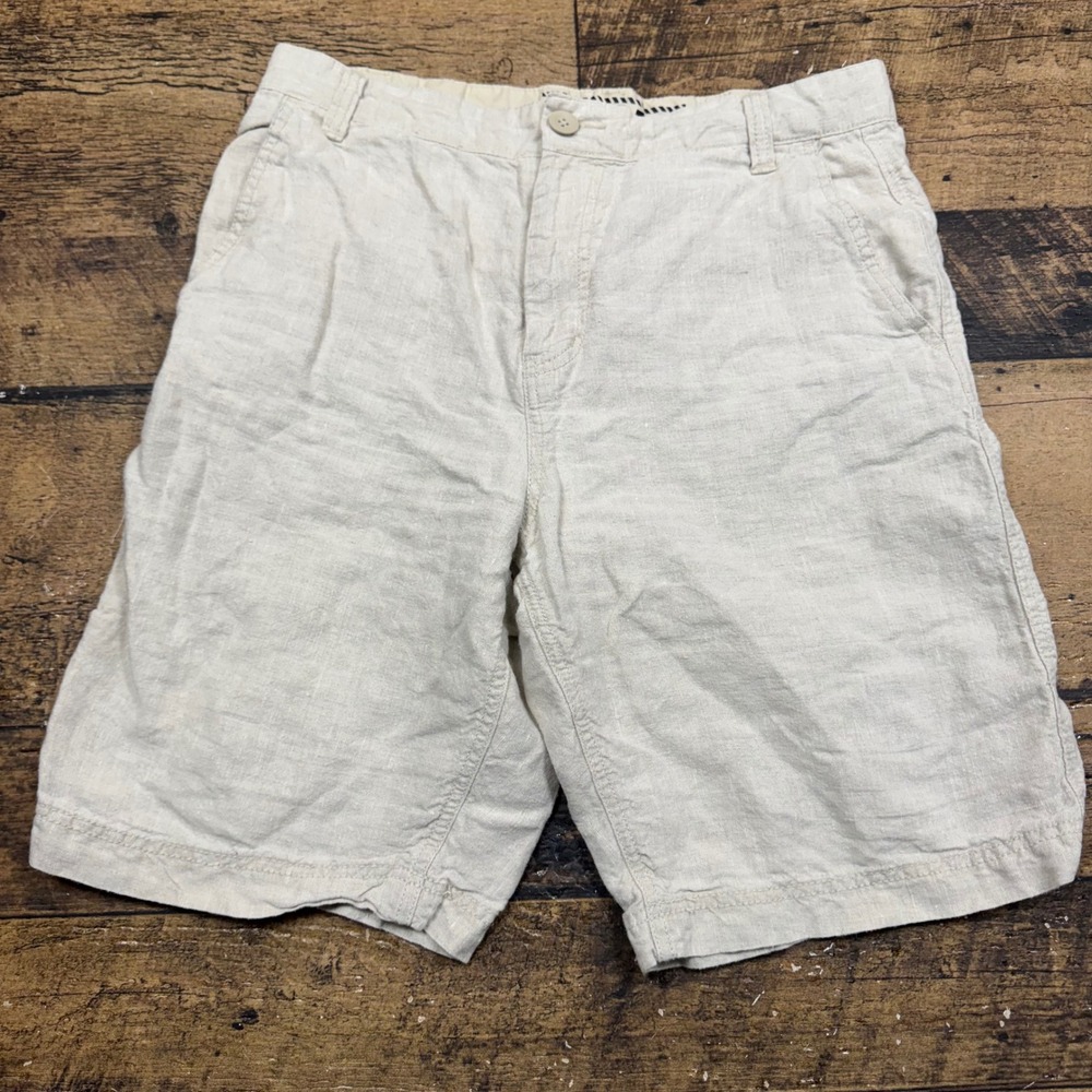 OLD NAVY Mens‎ Linen Blend Casual Shorts Beige Size Medium